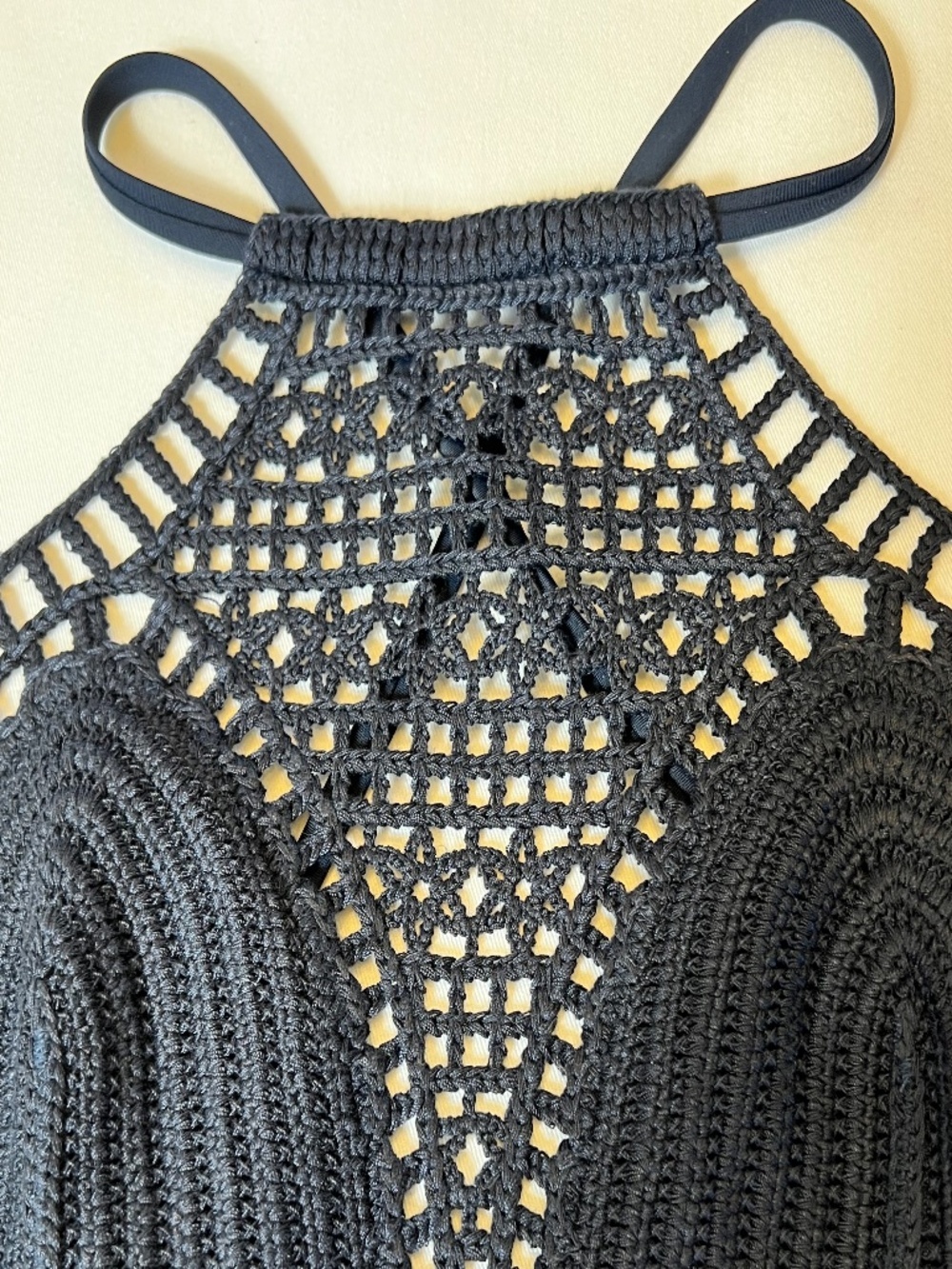 Abercrombie and Fitch Crochet Bikini Set Navy Blue - Picture 3 of 11